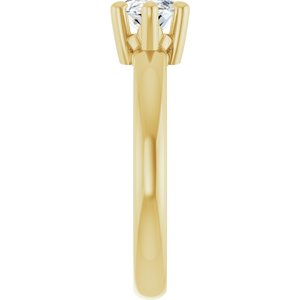 14K Yellow Gold 11x5.5 mm Marquise Ring Mounting – image 7