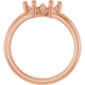 10K Rose Gold 9x4.5 mm Marquise Ring Mounting – image 4