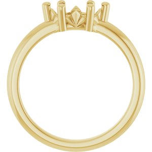 18K Yellow Gold 8.5x4.5 mm Marquise Ring Mounting – image 4