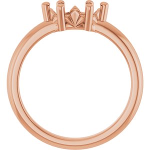 14K Rose Gold 8.5x4.5 mm Marquise Ring Mounting – image 4