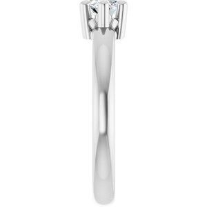 Sterling Silver 8.5x4.5 mm Marquise Ring Mounting – image 7