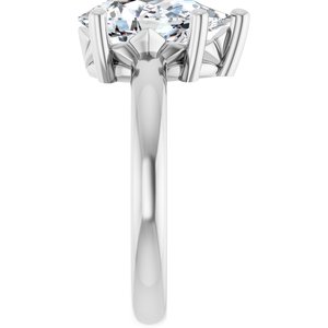 Platinum 12x7.5 mm Pear Ring Mounting – image 7