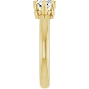 14K Yellow Gold 10.5x5.5 mm Marquise Ring Mounting – image 7