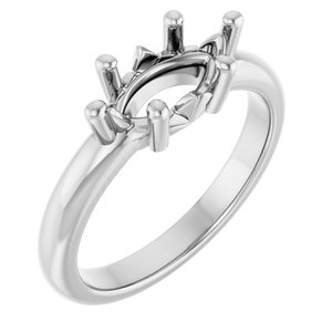 10K X1 White Gold 10.5x5.5 mm Marquise Ring Mounting – image 2