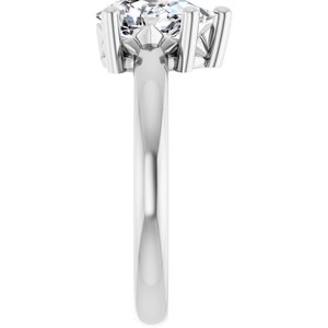 10K X1 White Gold 9x6 mm Pear Ring Mounting – image 7