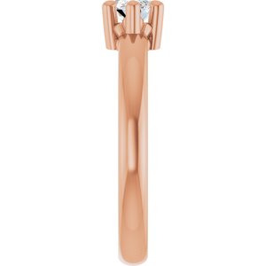 18K Rose Gold 8x4.5 mm Marquise Ring Mounting – image 7
