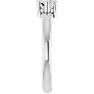 18K White Gold 8x4.5 mm Marquise Ring Mounting – image 7