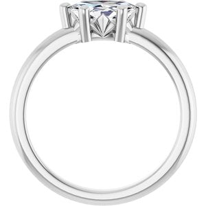 Platinum 8x4.5 mm Marquise Ring Mounting – image 3
