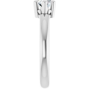 Sterling Silver 9.5x5 mm Marquise Ring Mounting – image 7