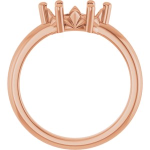 14K Rose Gold 9.5x5 mm Marquise Ring Mounting – image 4