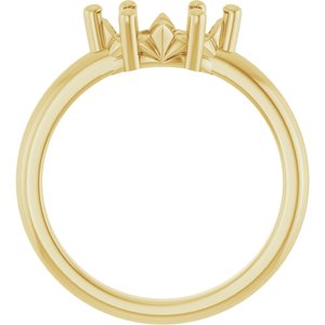 18K Yellow Gold 9.5x5 mm Marquise Ring Mounting – image 4