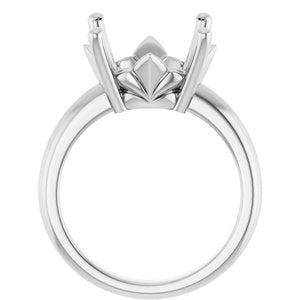 Continuum Sterling Silver 14 mm Round Ring Mounting – image 4