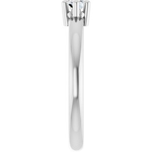 Sterling Silver 6x3.5 mm Marquise Ring Mounting – image 7