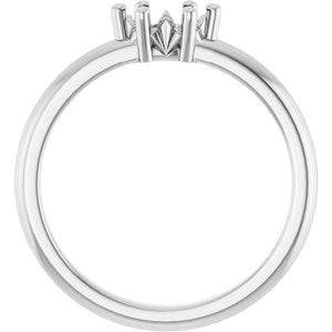 10K White Gold 6x3.5 mm Marquise Ring Mounting – image 4