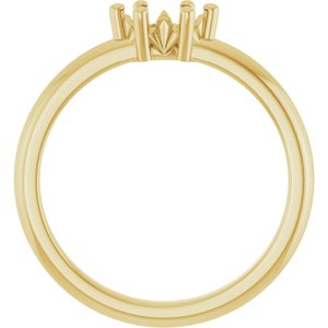 18K Yellow Gold 6x3.5 mm Marquise Ring Mounting – image 4
