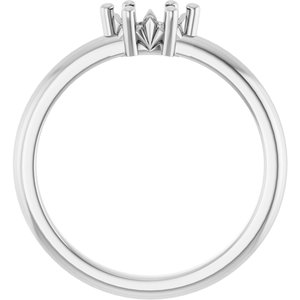 18K X1 White Gold 6x3.5 mm Marquise Ring Mounting – image 4