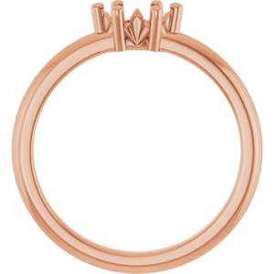 18K Rose Gold 6x3.5 mm Marquise Ring Mounting – image 4