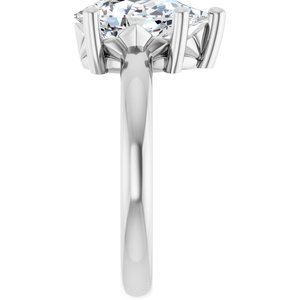 Sterling Silver 11.5x7 mm Pear Ring Mounting – image 7