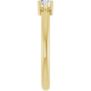 18K Yellow Gold 4.5x3.5 mm Oval Ring Mounting – image 7