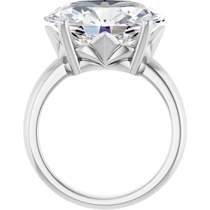 Continuum Sterling Silver 16x12 mm Oval Ring Mounting – image 3
