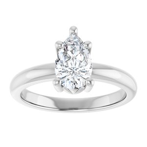 Sterling Silver 9x5.5 mm Pear Ring Mounting – image 5