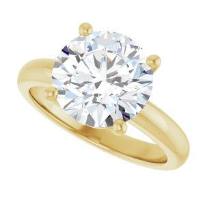 10K Yellow Gold 10 mm Round Ring Mounting – image 8