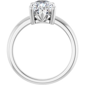 Continuum Sterling Silver 12x8 mm Pear Ring Mounting – image 3