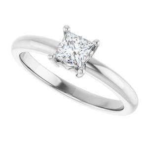 Continuum Sterling Silver 4x4 mm Square Ring Mounting – image 8