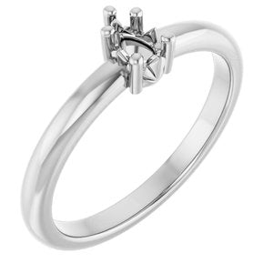 Platinum 4.5x3 mm Pear Ring Mounting – image 2