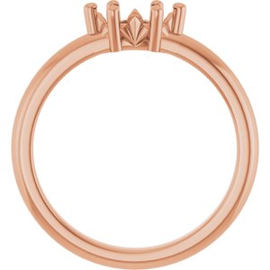 18K Rose Gold 7x3.5 mm Marquise Ring Mounting – image 4
