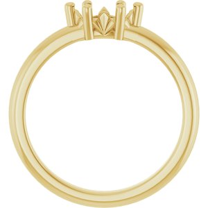 14K Yellow Gold 7x3.5 mm Marquise Ring Mounting – image 4