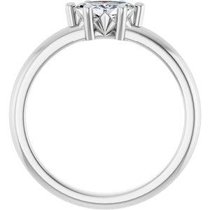 Platinum 7x3.5 mm Marquise Ring Mounting – image 3