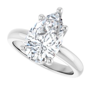 Continuum Sterling Silver 13x8 mm Pear Ring Mounting – image 8