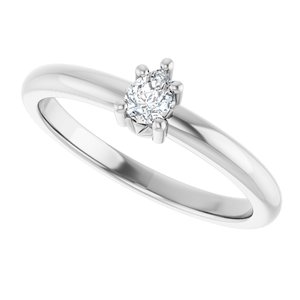 18K Palladium White Gold 4x3 mm Pear Ring Mounting – image 8