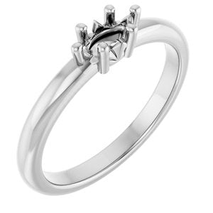 10K X1 White Gold 6x3 mm Marquise Ring Mounting – image 2