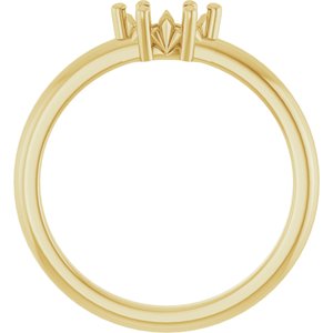 18K Yellow Gold 6x3 mm Marquise Ring Mounting – image 4