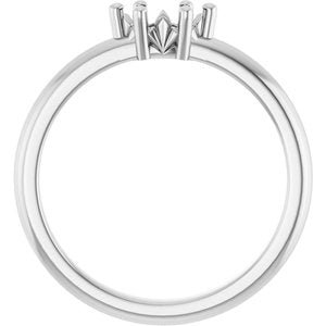 10K White Gold 6x3 mm Marquise Ring Mounting – image 4