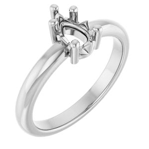 Continuum Sterling Silver 7x4.5 mm Pear Ring Mounting – image 2