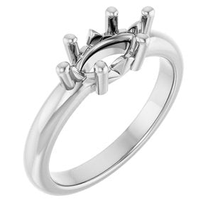 Sterling Silver 10x5 mm Marquise Ring Mounting – image 2