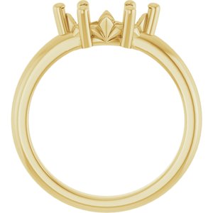14K Yellow Gold 10x5 mm Marquise Ring Mounting – image 4