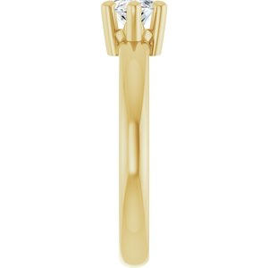 14K Yellow Gold 10x5 mm Marquise Ring Mounting – image 7