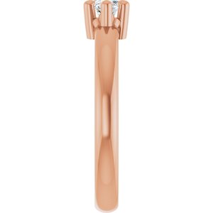 10K Rose Gold 8x4 mm Marquise Ring Mounting – image 7
