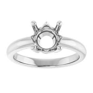 Platinum 8 mm Round Ring Mounting – image 6