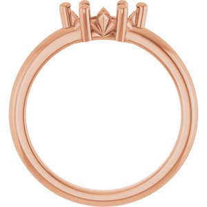 10K Rose Gold 8x4 mm Marquise Ring Mounting – image 4