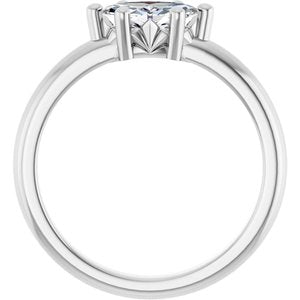 10K X1 White Gold 8x4 mm Marquise Ring Mounting – image 3
