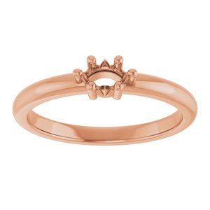 10K Rose Gold 5x3 mm Marquise Ring Mounting – image 6