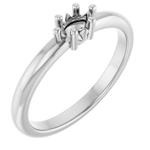 Sterling Silver 5x3 mm Marquise Ring Mounting – image 2