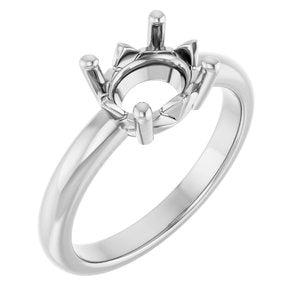 Continuum Sterling Silver 9x7 mm Oval Ring Mounting – image 2