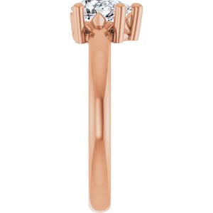 14K Rose Gold 7x5 mm Pear Ring Mounting – image 7