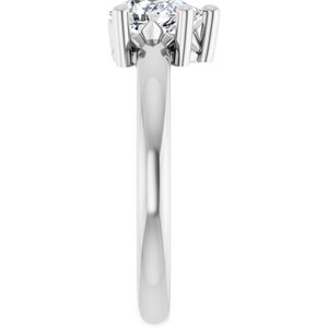 Sterling Silver 7x5 mm Pear Ring Mounting – image 7